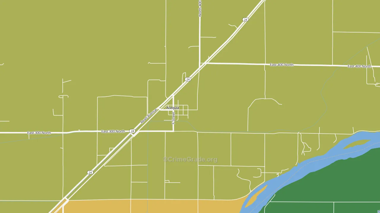 Acequia, ID Map of Vandalism Rates