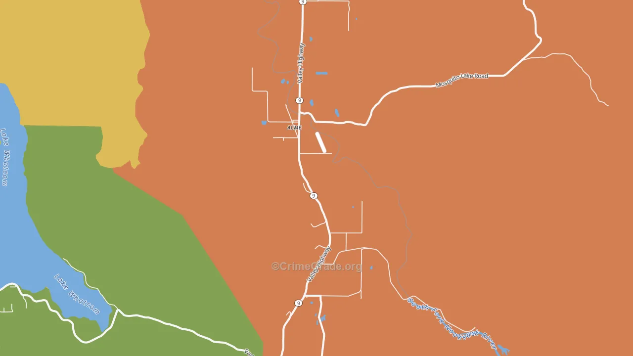 Acme, WA Map of Vandalism Rates
