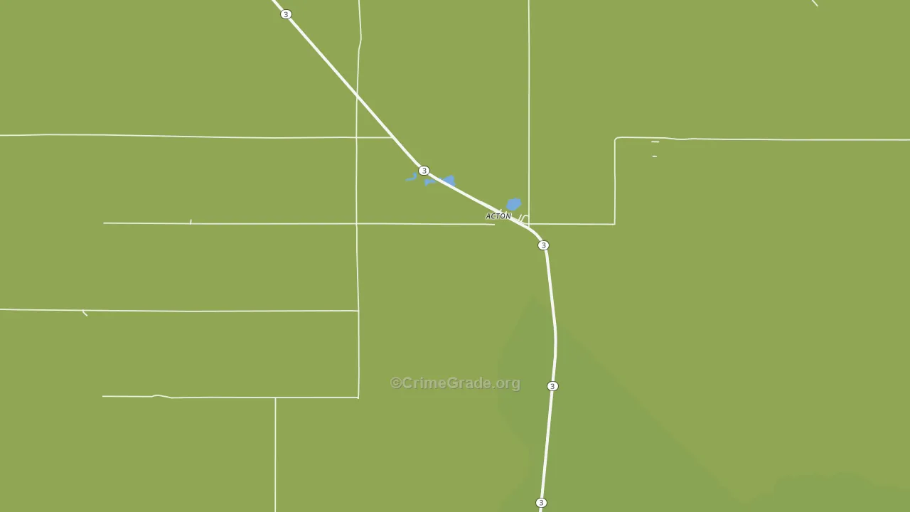 Acton, MT Map of Vandalism Rates