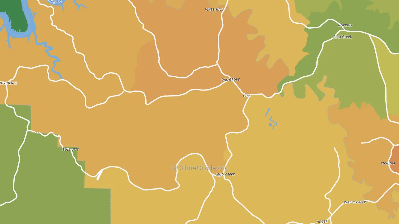Adger, AL Map of Vandalism Rates