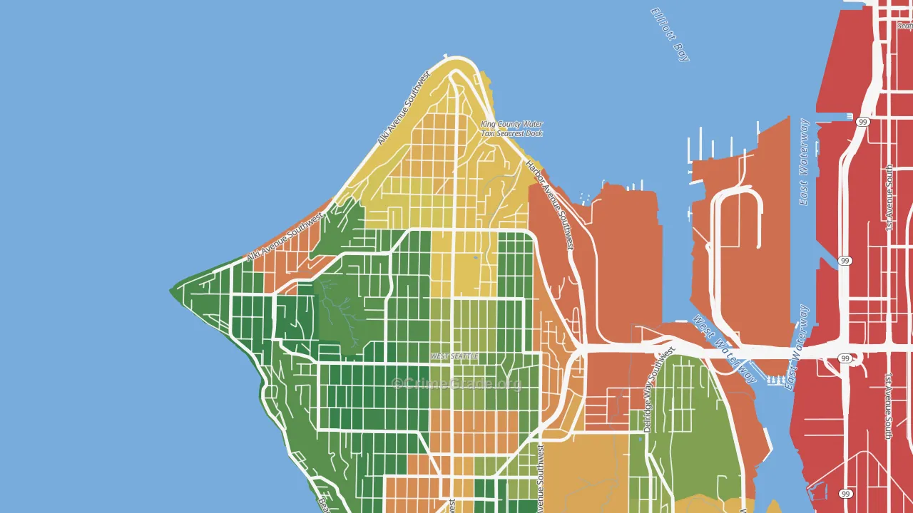 Admiral, Seattle, WA Map of Vandalism Rates