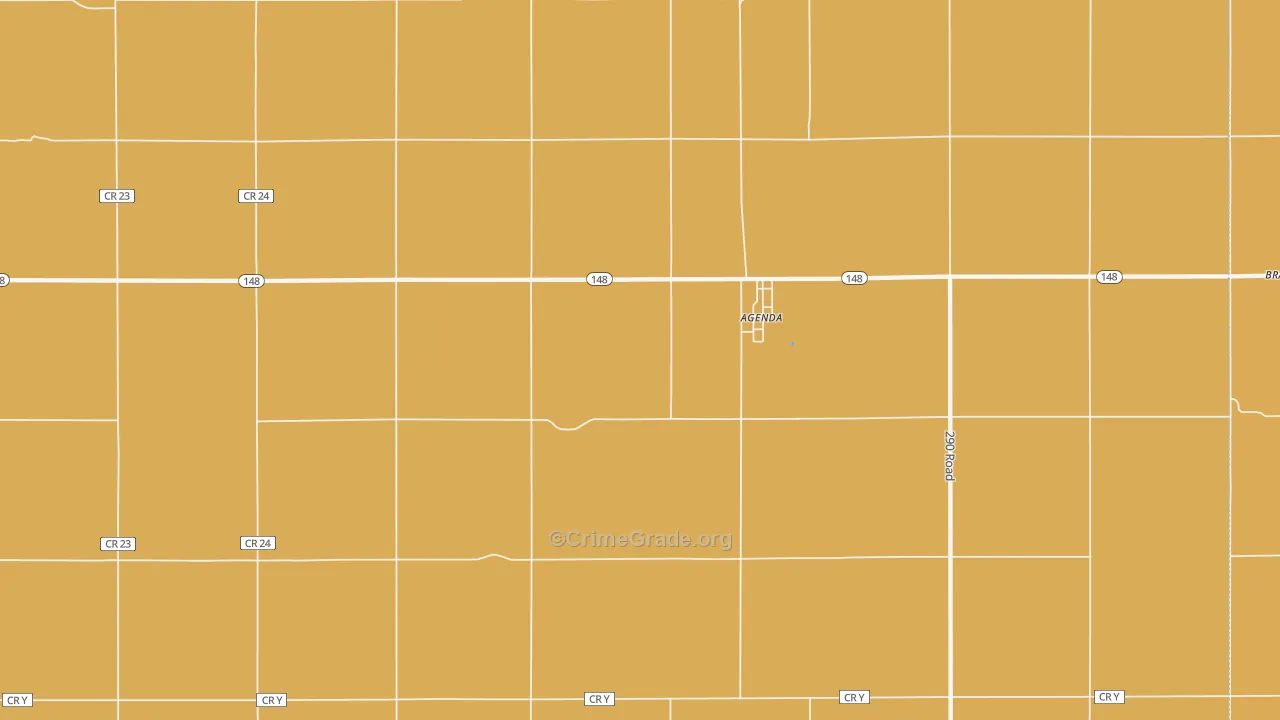 Agenda, KS Map of Vandalism Rates