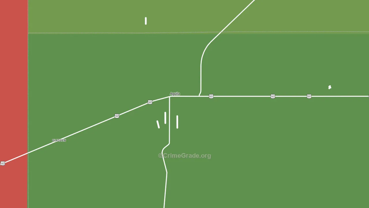Aguila, AZ Map of Vandalism Rates