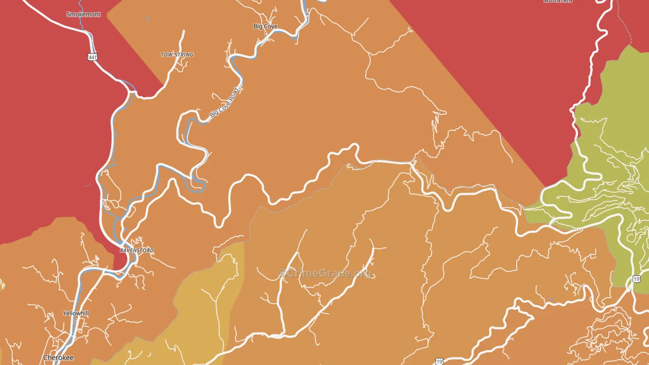 Airport, NC Map of Vandalism Rates