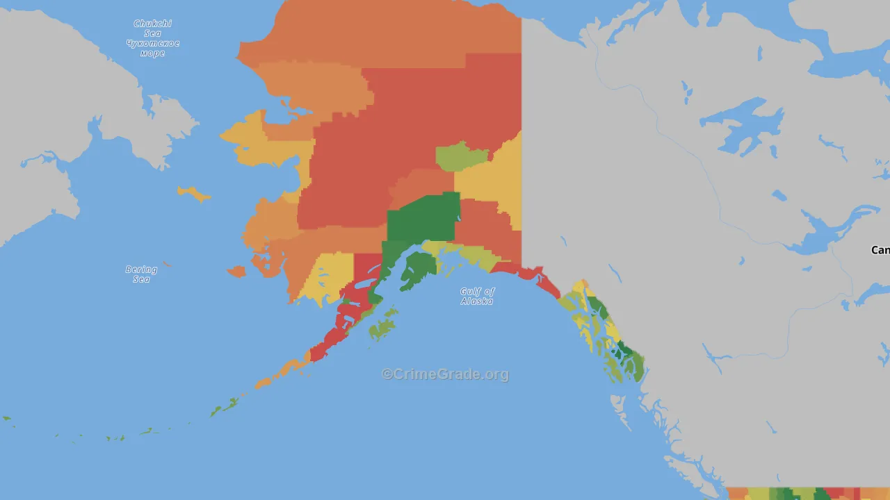 Alaska Map of Vandalism Rates