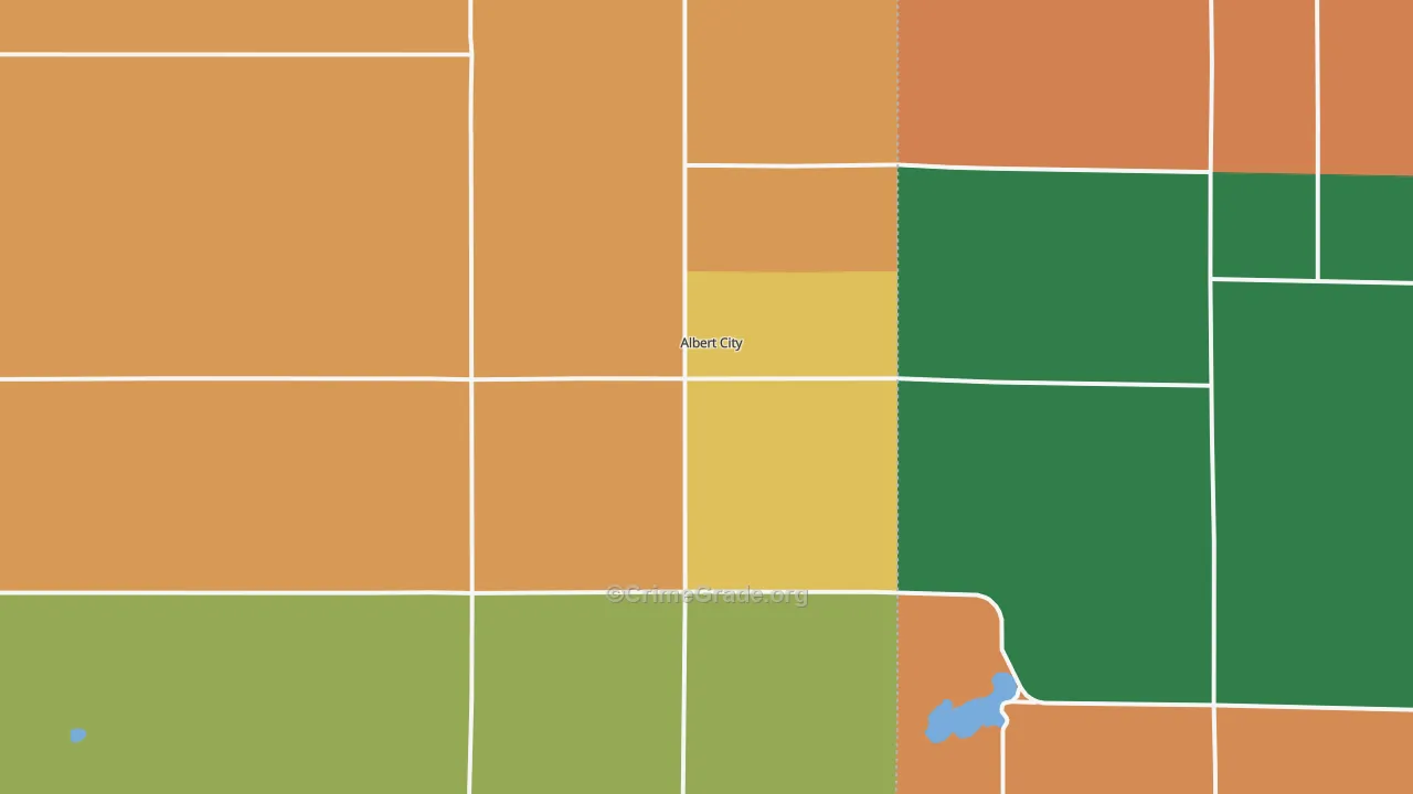 Albert City, IA Map of Vandalism Rates