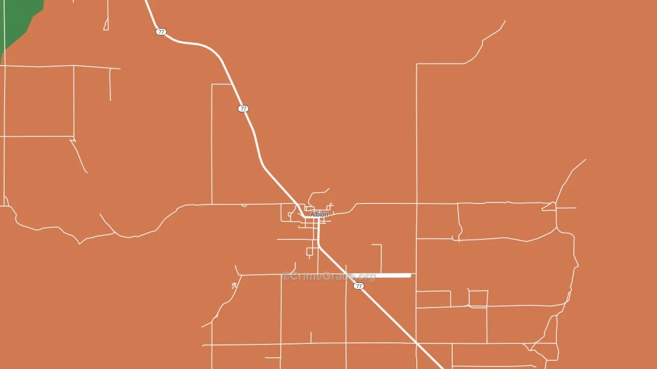 Albion, ID Map of Vandalism Rates