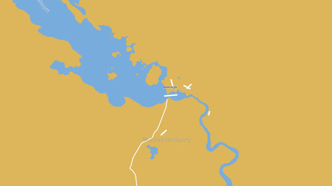 Aleknagik, AK Map of Vandalism Rates