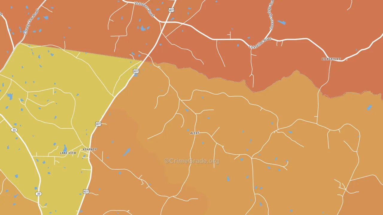 Alert, NC Map of Vandalism Rates
