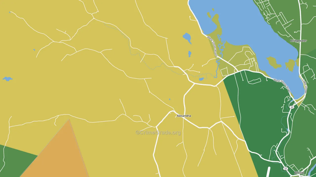 Alexandria, NH Map of Vandalism Rates