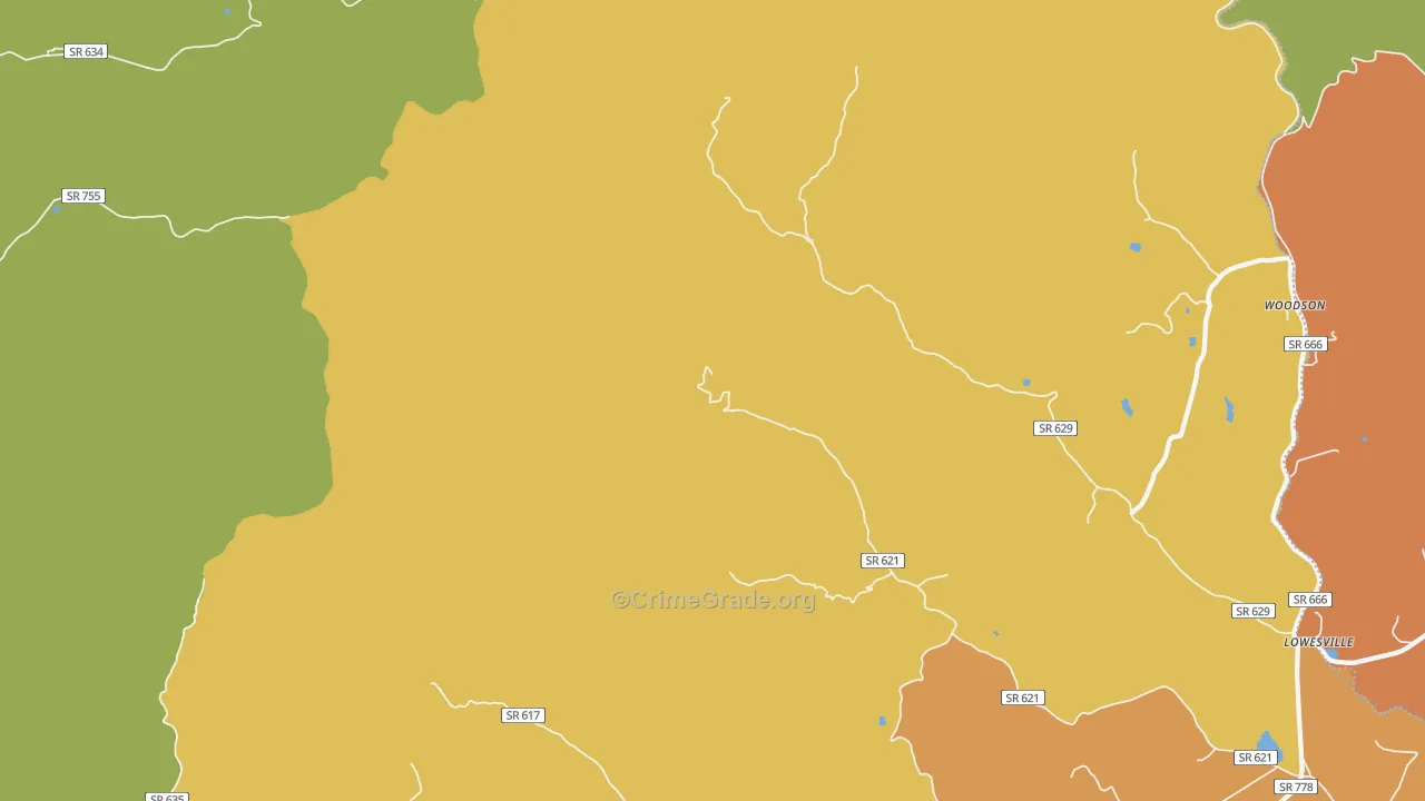 Alhambra, VA Map of Vandalism Rates