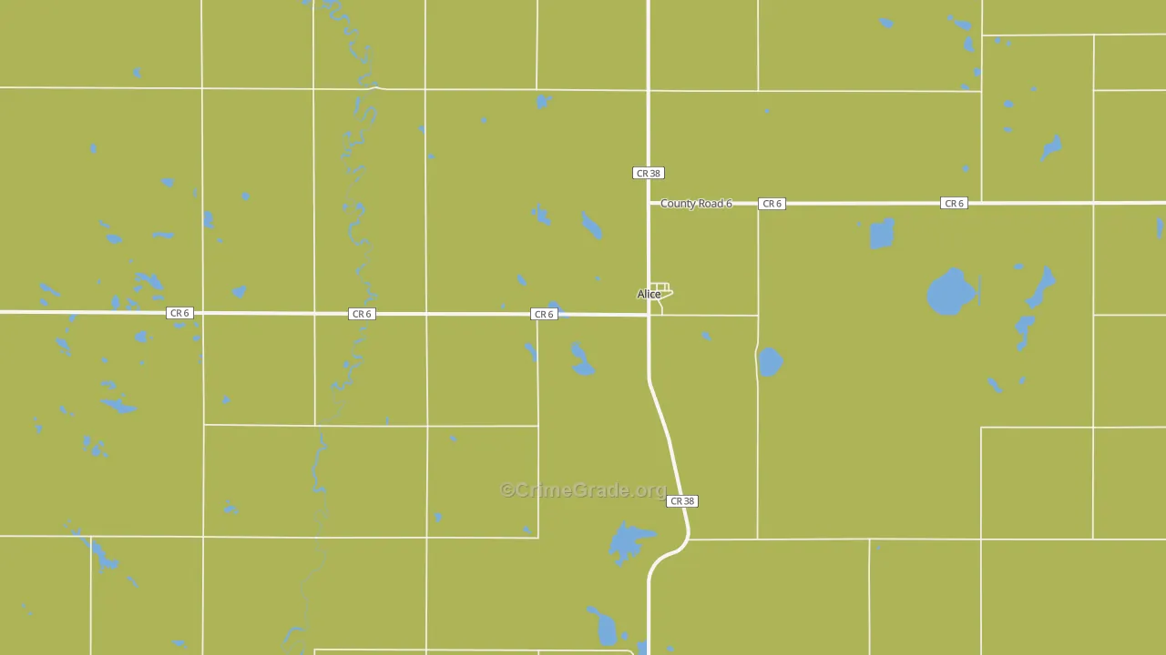 Alice, ND Map of Vandalism Rates