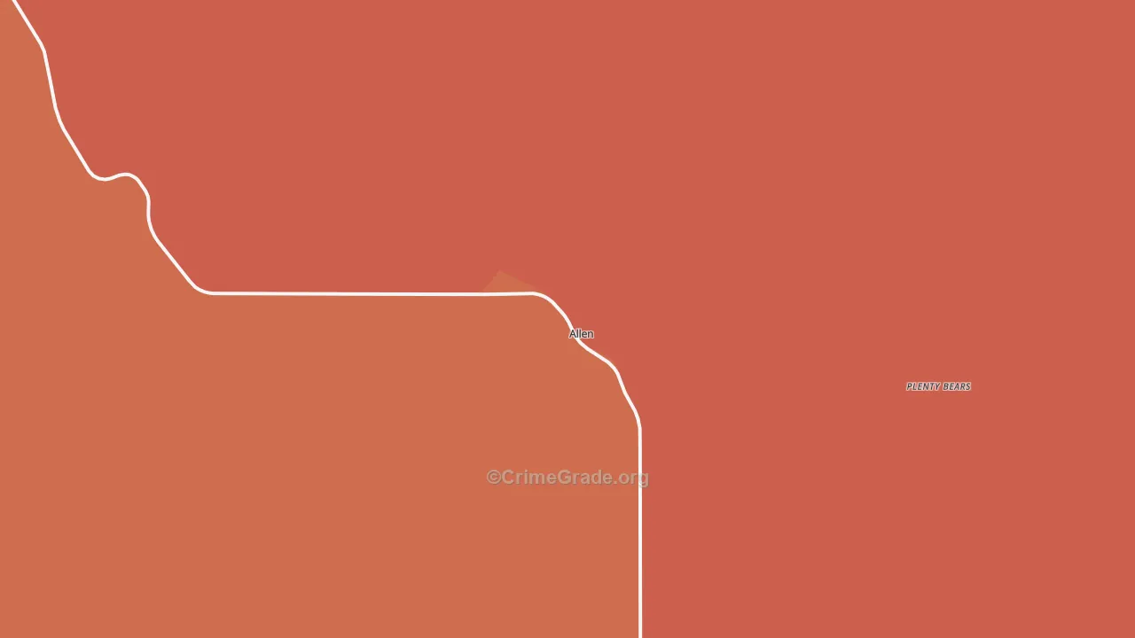 Allen, SD Map of Vandalism Rates
