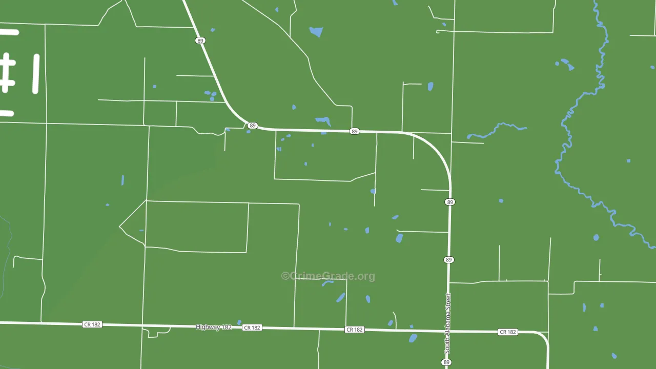 Allentown, FL Map of Vandalism Rates