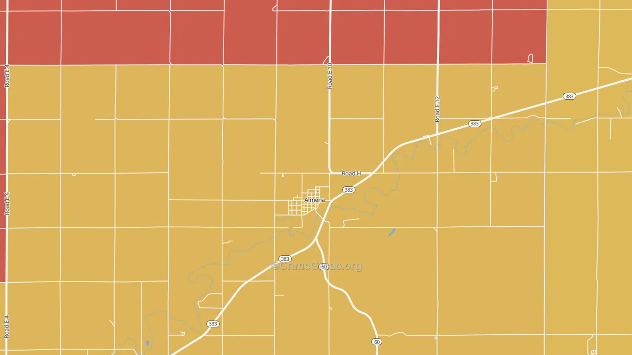 Almena, KS Map of Vandalism Rates