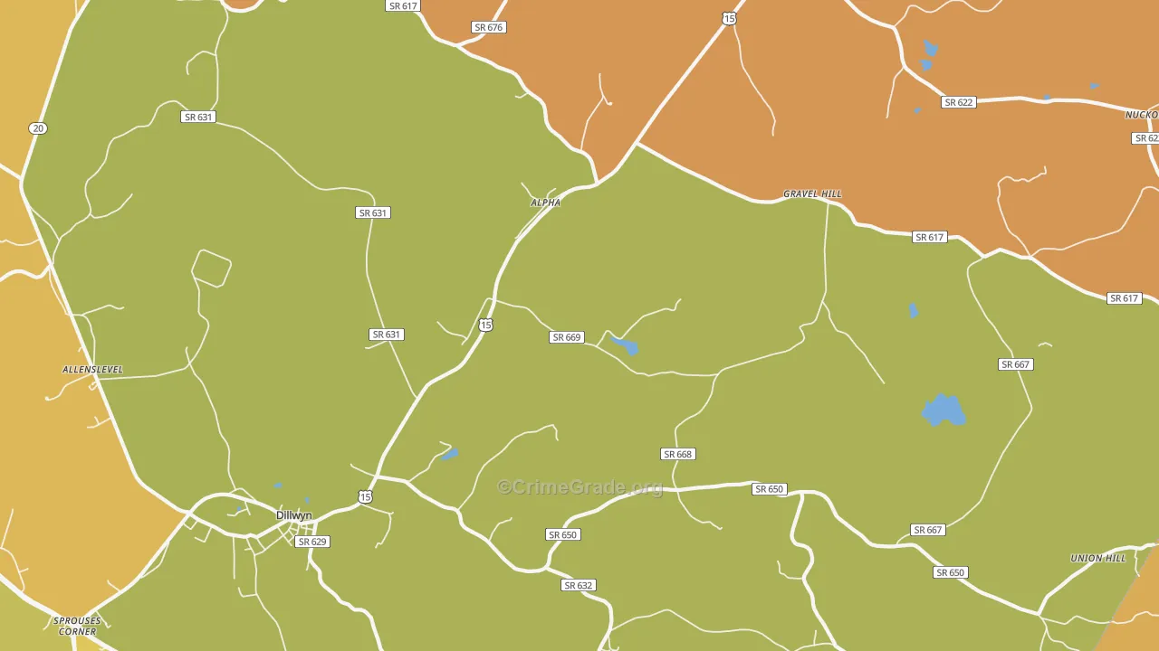 Alpha, VA Map of Vandalism Rates