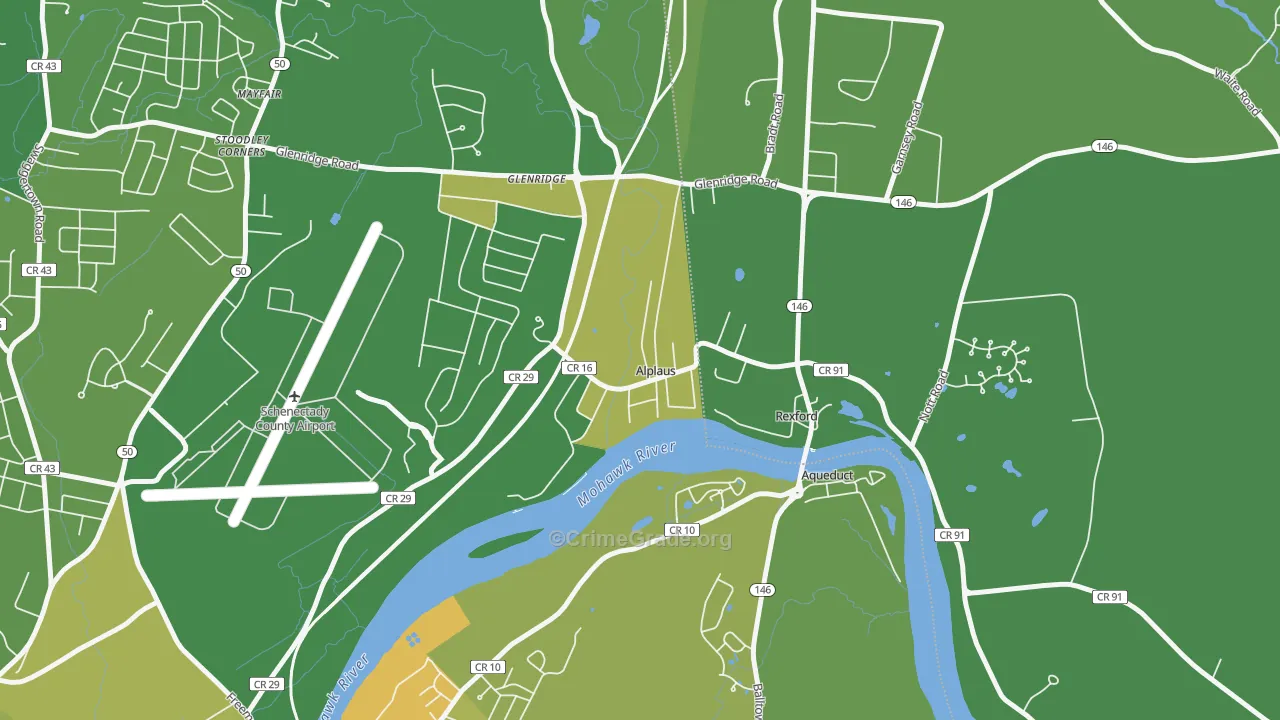Alplaus, NY Map of Vandalism Rates