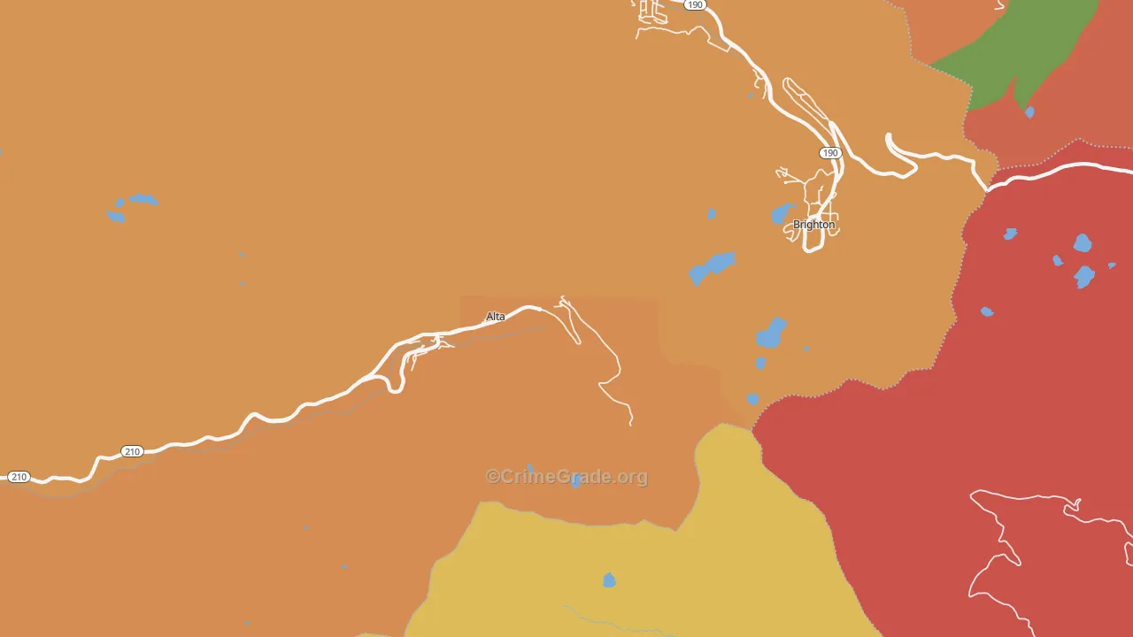 Alta, UT Map of Vandalism Rates
