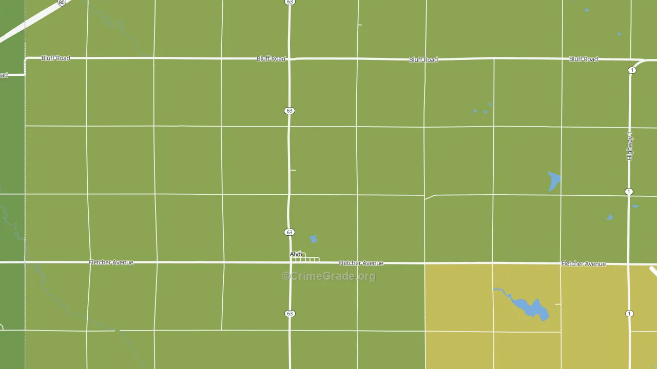 Alvo, NE Map of Vandalism Rates