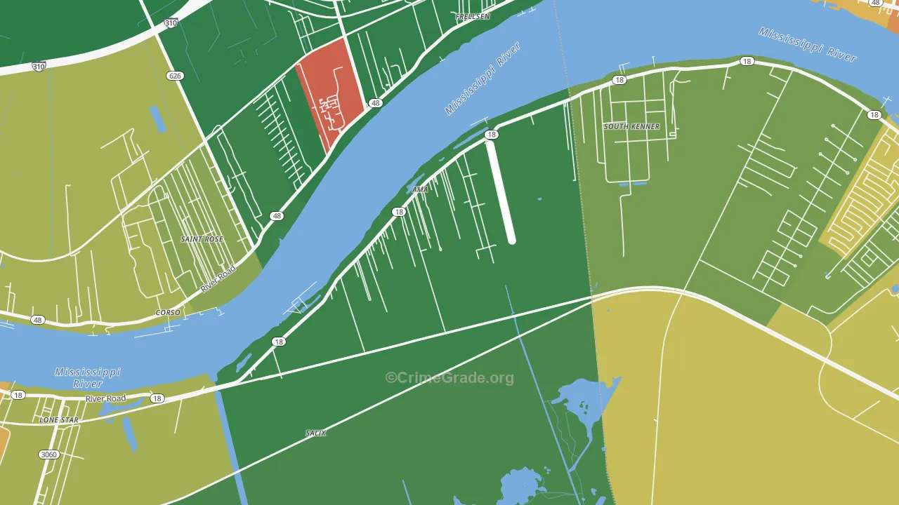 Ama, LA Map of Vandalism Rates