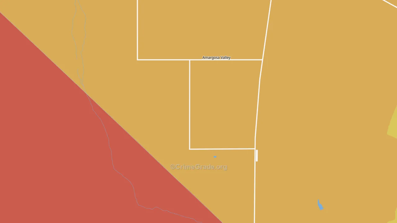 Amargosa Valley, NV Map of Vandalism Rates