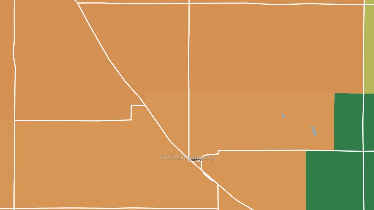 Amherst, NE Map of Vandalism Rates