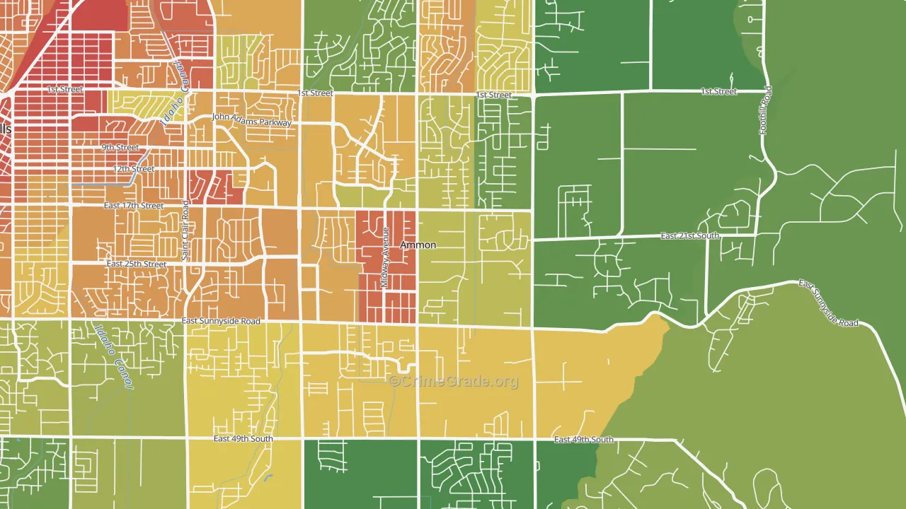 Ammon, ID Map of Vandalism Rates