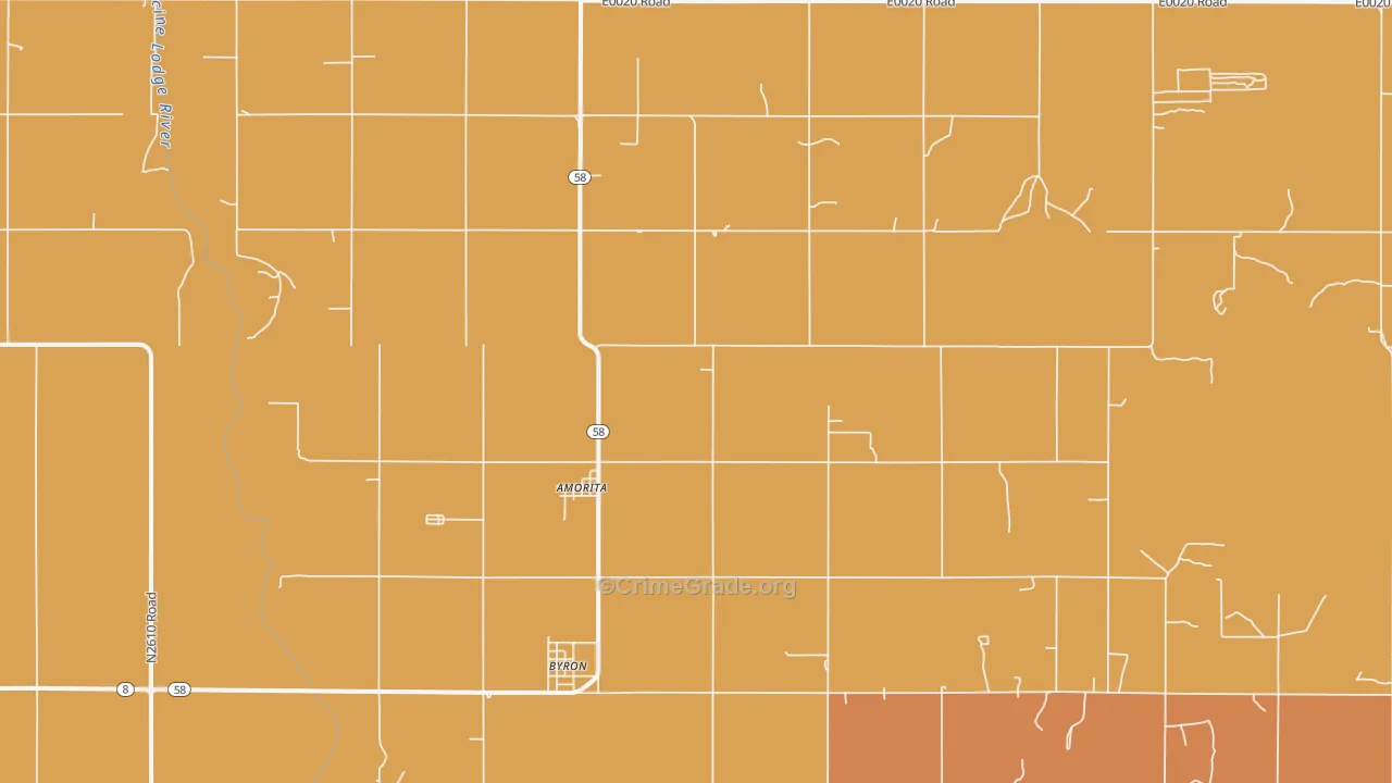 Amorita, OK Map of Vandalism Rates