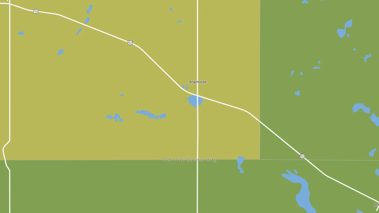 Anamoose, ND Map of Vandalism Rates