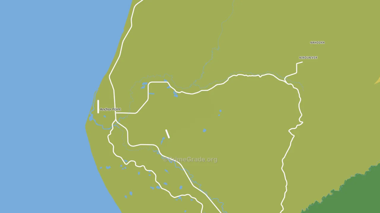 Anchor Point, AK Map of Vandalism Rates