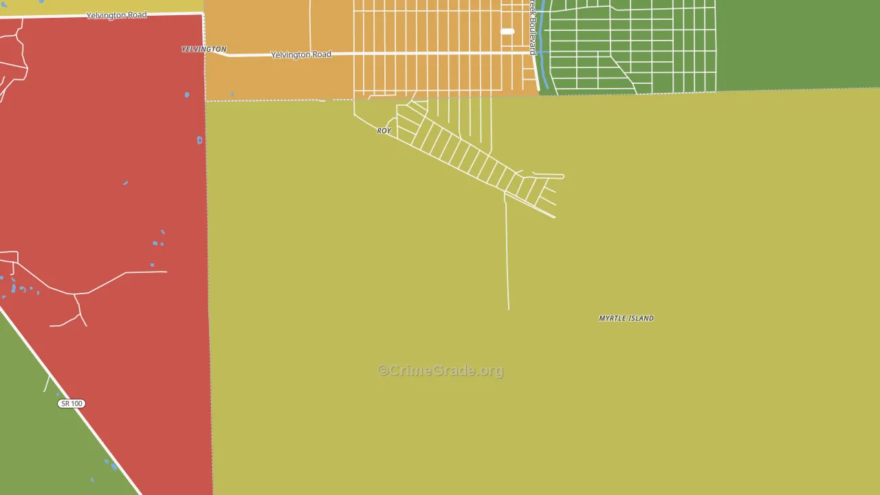 Andalusia, FL Map of Vandalism Rates