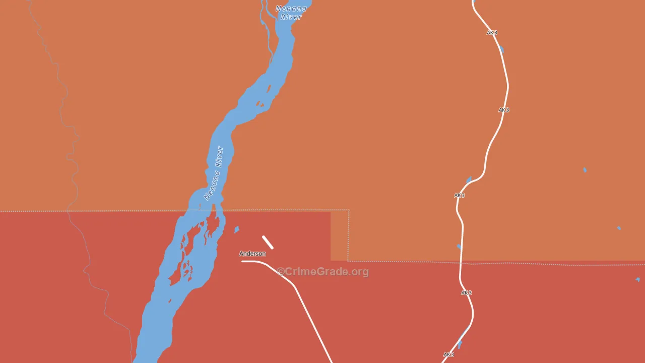 Anderson, AK Map of Vandalism Rates