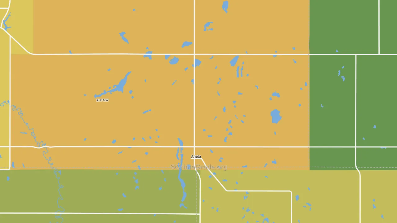 Aneta, ND Map of Vandalism Rates