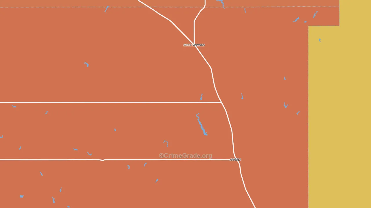 Angela, MT Map of Vandalism Rates