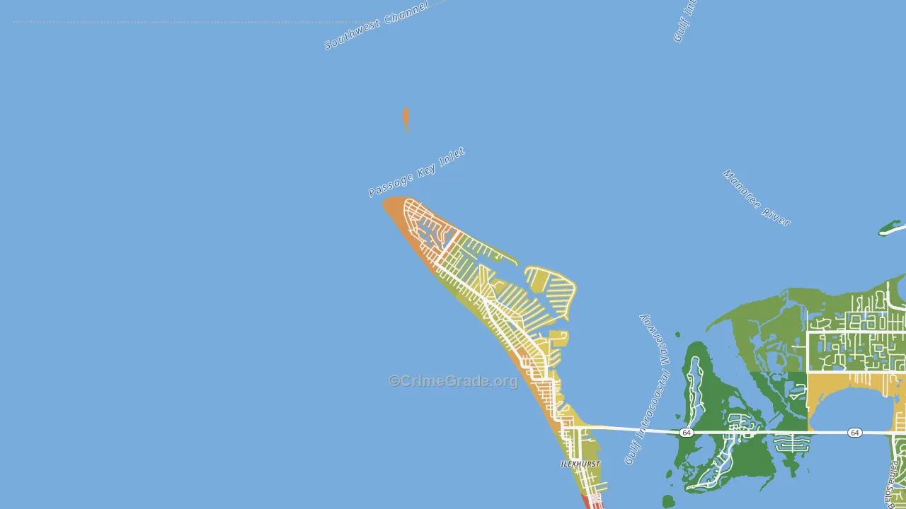 Anna Maria, FL Map of Vandalism Rates