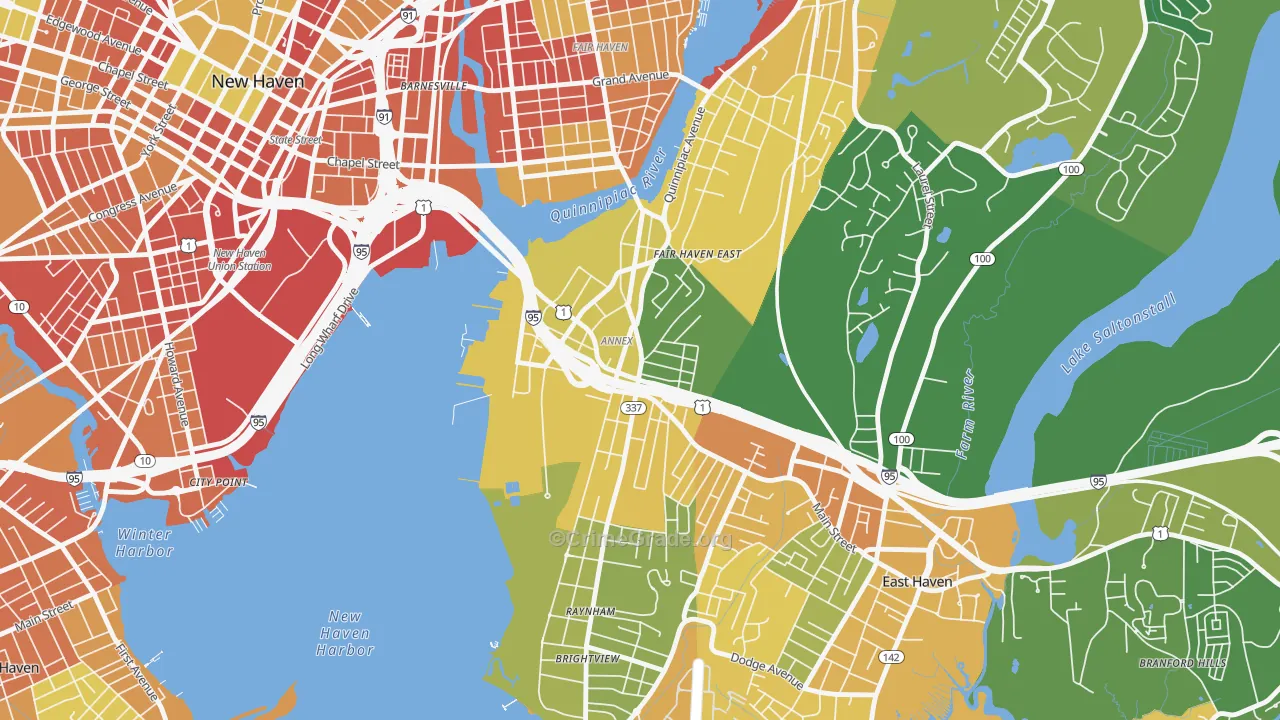 Annex, East Haven, CT Map of Vandalism Rates