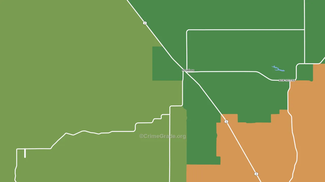 Anselmo, NE Map of Vandalism Rates
