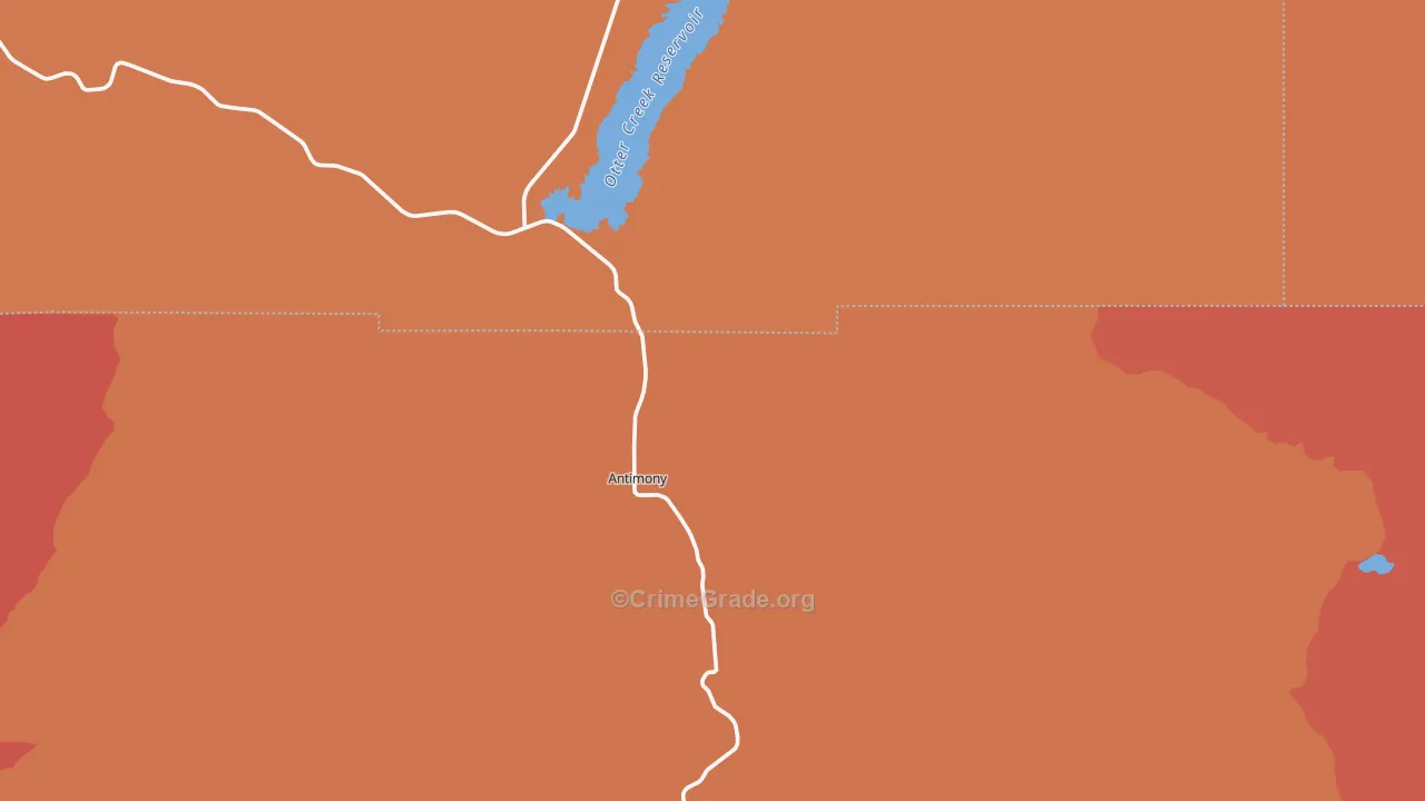 Antimony, UT Map of Vandalism Rates