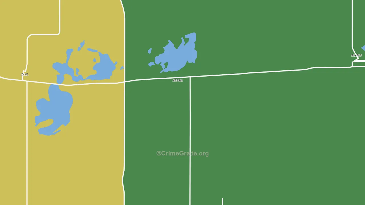 Appam, ND Map of Vandalism Rates