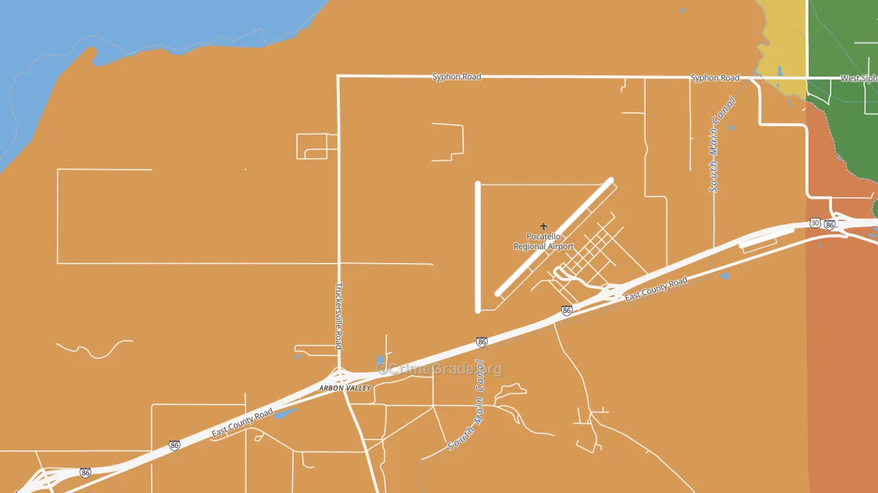 Arbon Valley, ID Map of Vandalism Rates