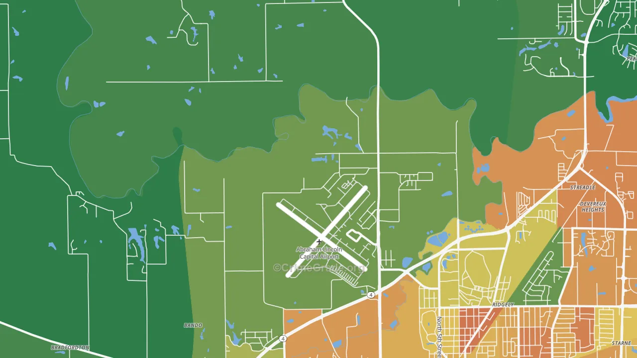 Archer, IL Map of Vandalism Rates
