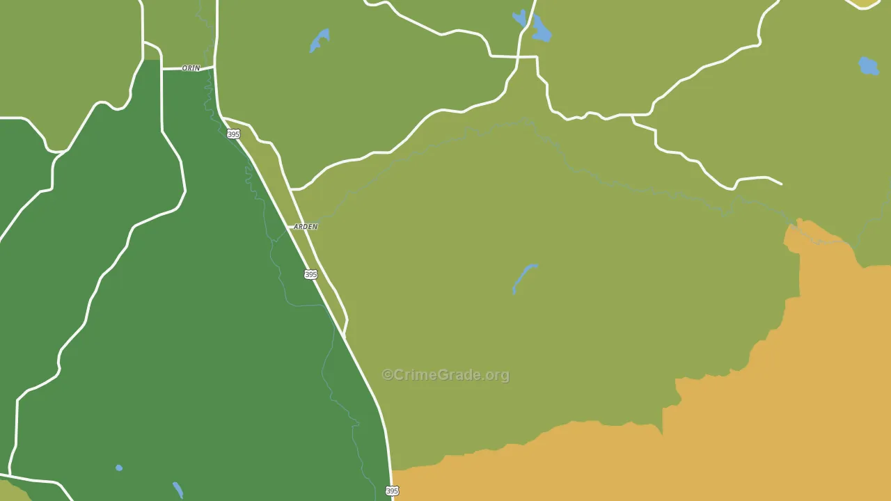 Arden, WA Map of Vandalism Rates