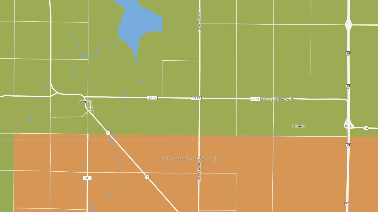 Ardoch, ND Map of Vandalism Rates