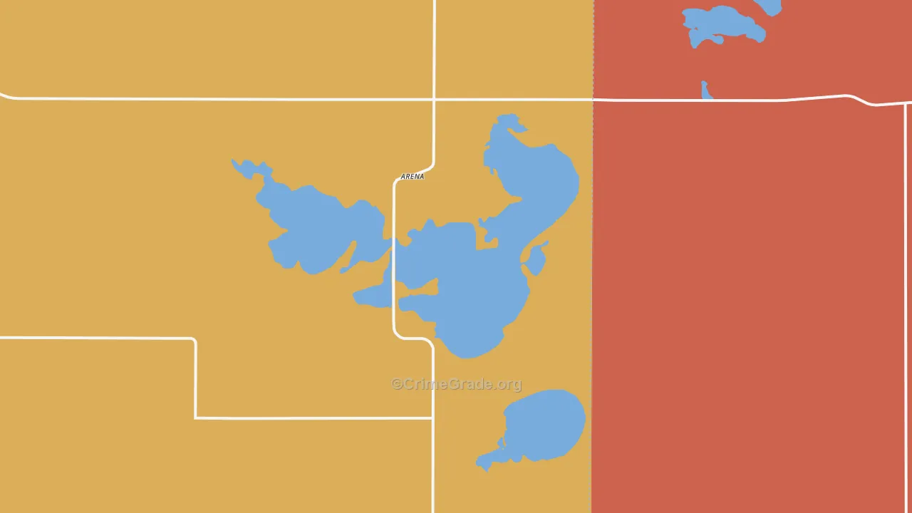 Arena, ND Map of Vandalism Rates