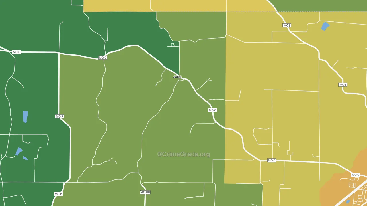 Argo, MO Map of Vandalism Rates
