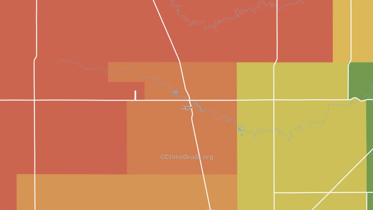 Argyle, MN Map of Vandalism Rates