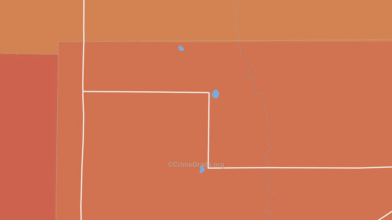 Arlington, CO Map of Vandalism Rates