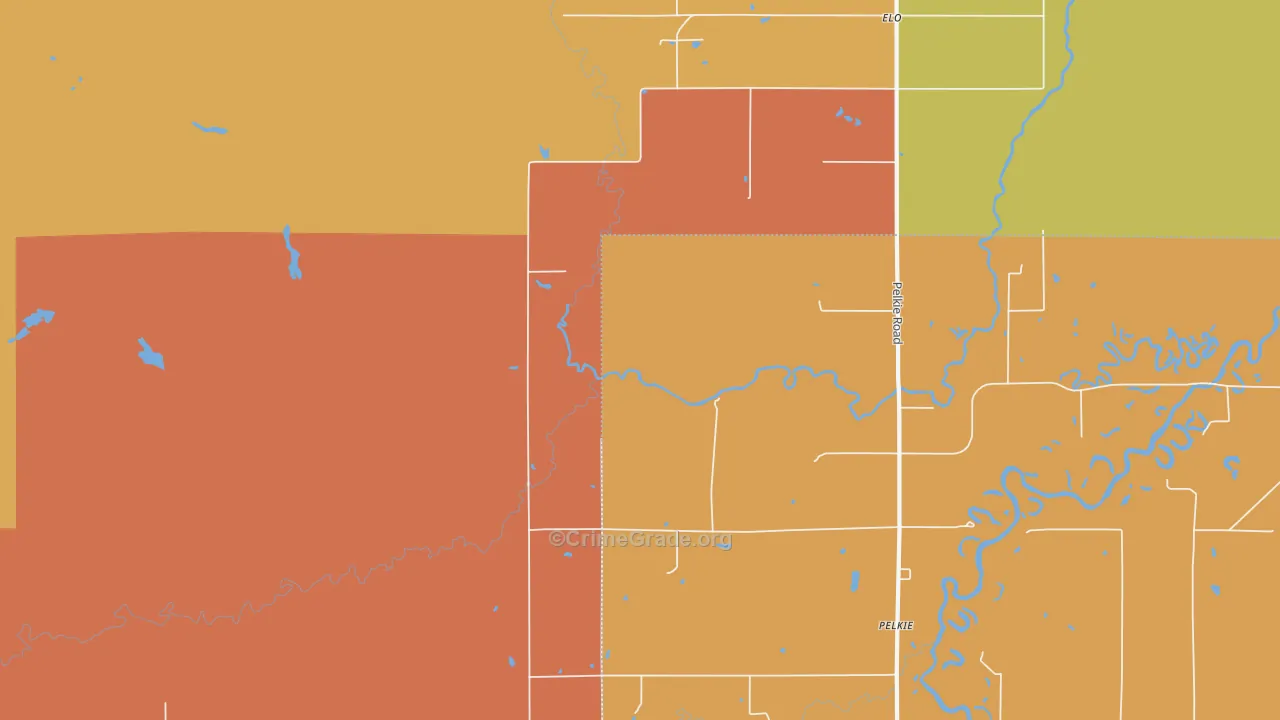Arnheim, MI Map of Vandalism Rates