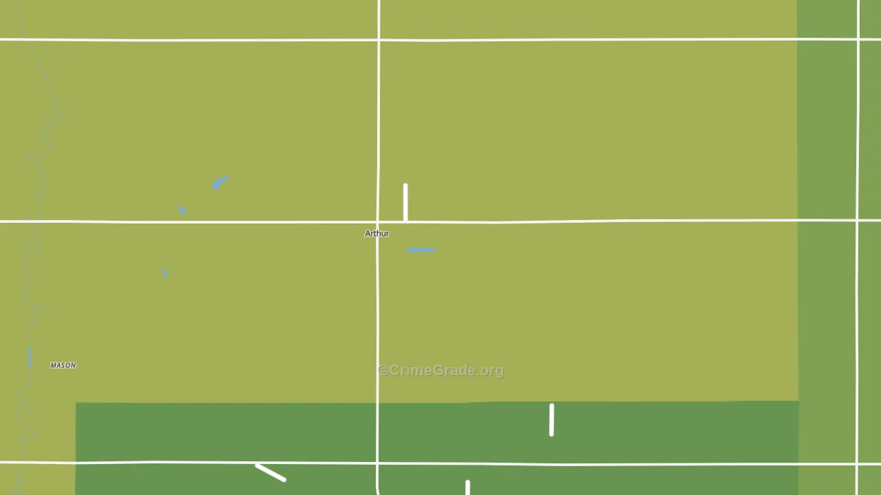 Arthur, ND Map of Vandalism Rates