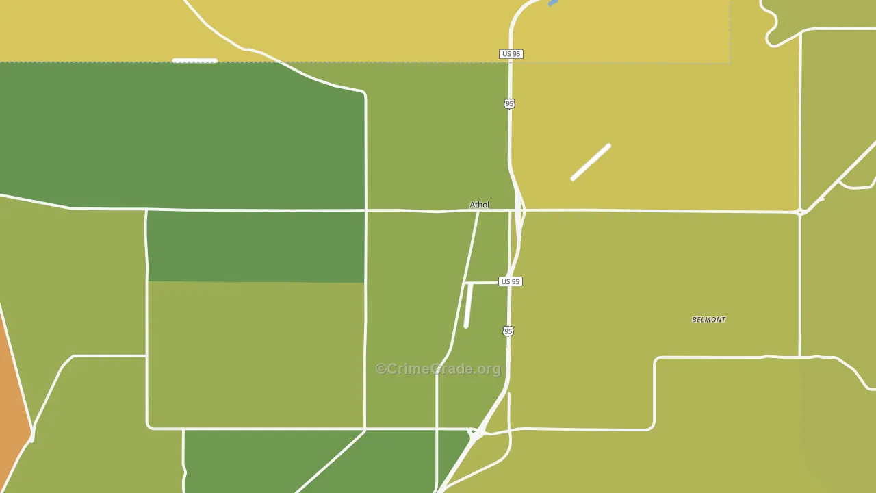 Athol, ID Map of Vandalism Rates
